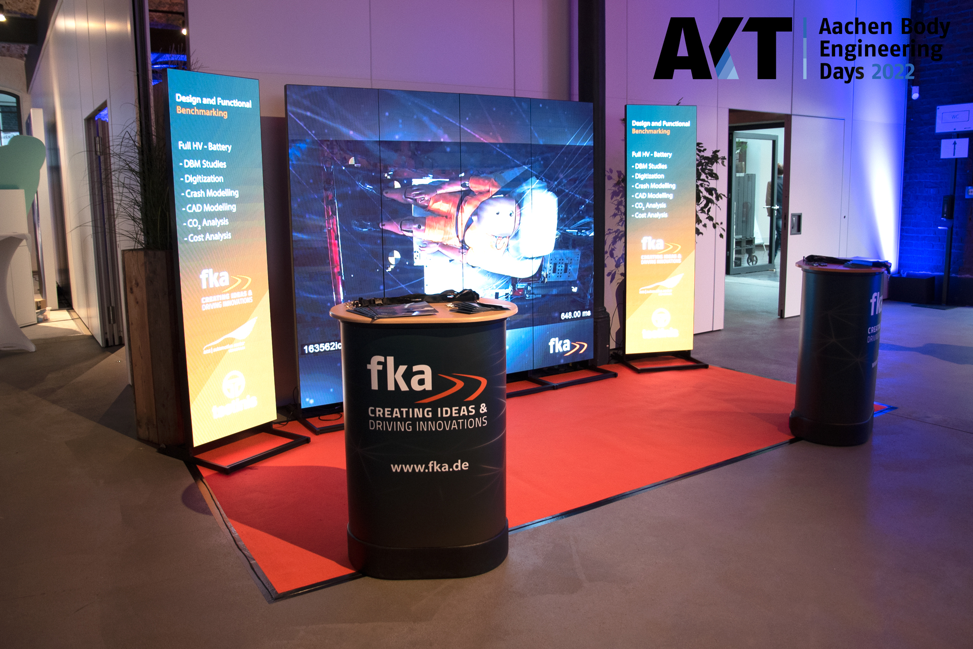 The fka booth at the Aachen Body Engineering Days 2022